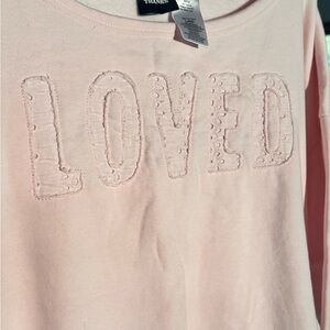 Pink 'Loved' Sweatshirt